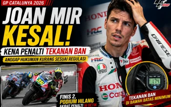Joan Mir Kesal Kena Penalti Tekanan Ban di GP Catalunya