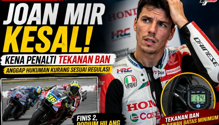 Joan Mir Kesal Kena Penalti Tekanan Ban di GP Catalunya